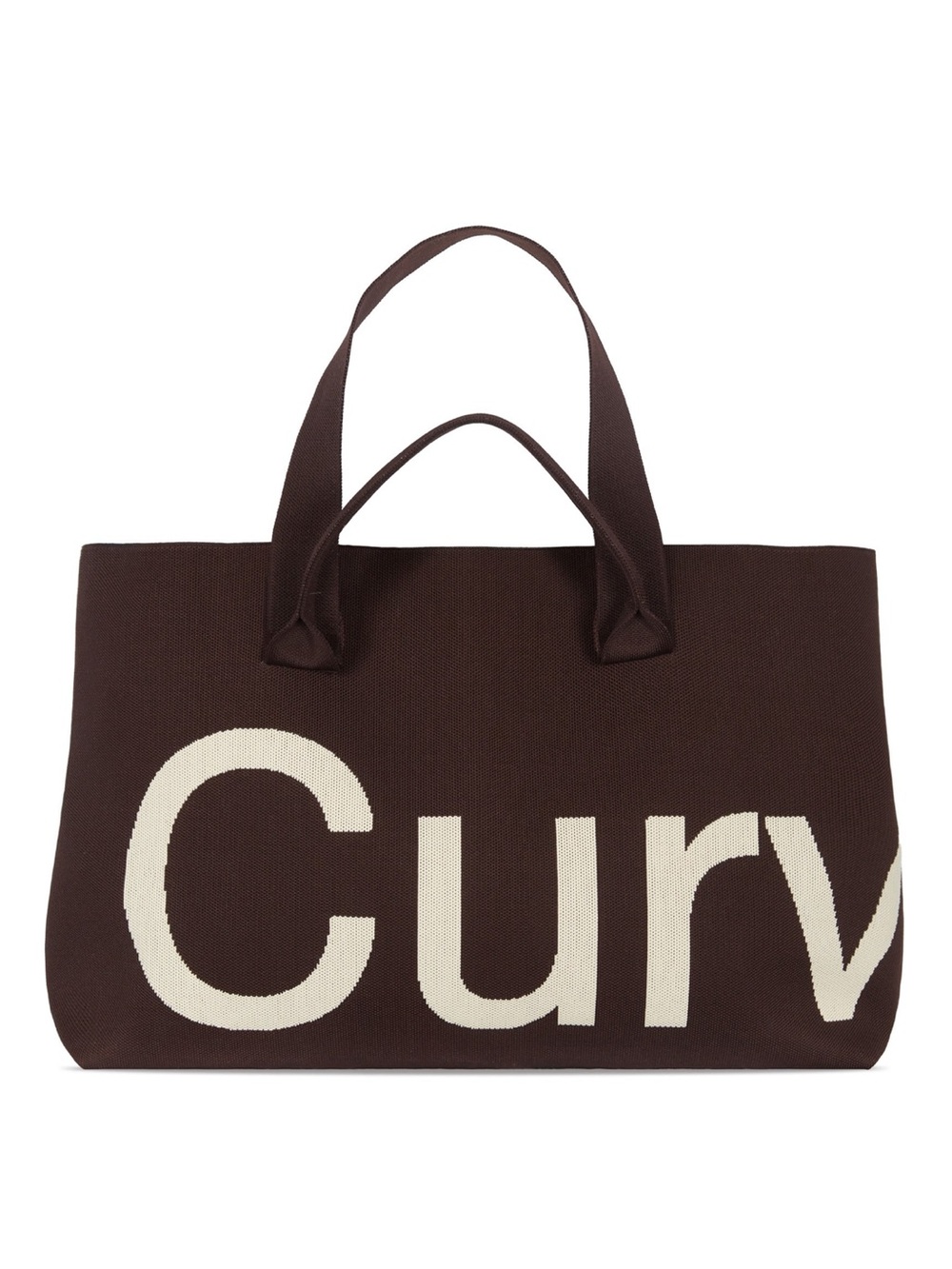 Curves Knit Tote | Chocolate